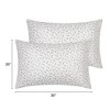Unique Bargains Floral Printed Envelope Closure Breathable Soft Pillowcase Queen 20" x 30" 2 Pcs - 4 of 4