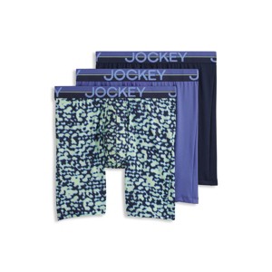 Jockey Men's Infinite Cool Microfiber Stretch 8" Long Leg Boxer Brief - 3 Pack - 1 of 4