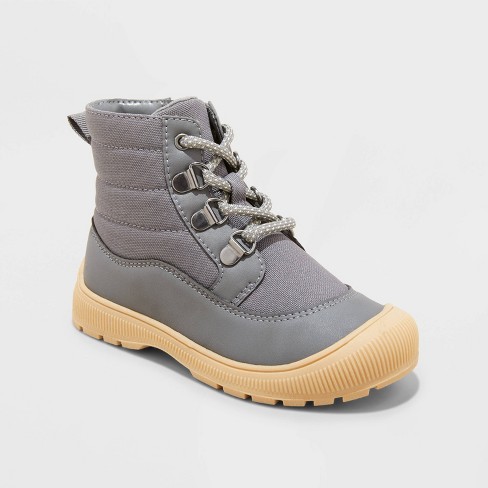 Charcoal gray boots best sale