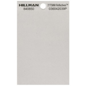 Hillman 3 in. Reflective Vinyl Self-Adhesive Special Character Blank 1 pc (Case of 6) - 1 of 1