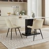 NicBex  Set of 2 Mid Century Modern Dining Chairs,Comfortable Upholstered Faux Leather Armless Chairs for Kitchen,Living Room - 2 of 4