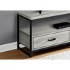 48" Wood-Look TV Stand with Metal Frame, Dual Drawers, and Open Concept Shelves for Living Room - 3 of 4