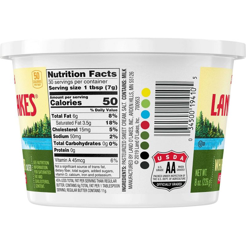 Land O Lakes Salted Whipped Butter - 8oz, 3 of 4