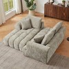 108" Modern Chenille Sectional Sofa with Chaise Lounge, Oversized L-Shaped Couch with Deep Seats for Living Room or Apartment–The Pop Home - 3 of 4