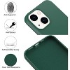 BONGEEK Designed for iPhone 14 Plus Case, Silicone Shockproof Slim Thin Phone Case for iPhone 14 Plus 6.7 inch -Pine Green - 2 of 4