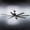 Urban Ambiance Luxury Urban Loft Indoor / Outdoor Ceiling Fan,  16.8"H x 72"W,  Midnight Black, UHP9050 - 4 of 4