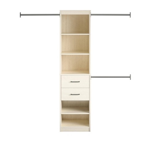 Costway Storage Wardrobe Cabinet Mobile Armoire Closet With Hanging Rod &  Adjustable Shelf : Target