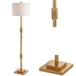 61.5" Resin/Metal Windsor Floor Lamp (Includes LED Light Bulb) Gold - JONATHAN Y