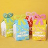 Big Dot of Happiness Party Time - Square Favor Gift Boxes - Happy Birthday Party Bow Boxes - Set of 12 - 3 of 4