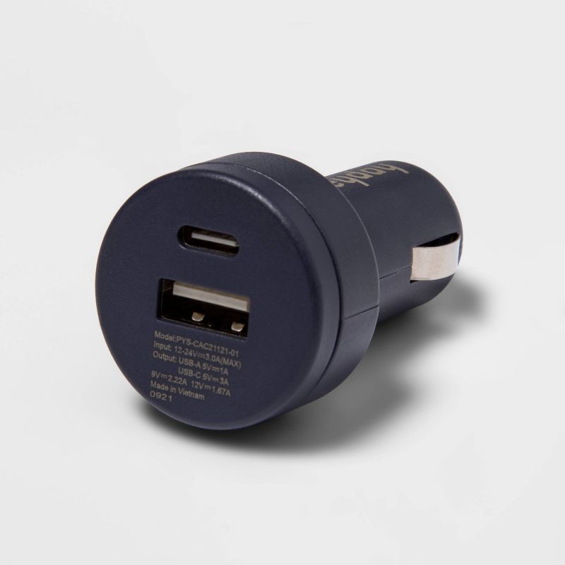 Dual Port 25W Car Charger - heyday&#8482; Dusk Blue, 3 of 5