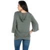 24seven Comfort Apparel Womens Trendy Oversized Fashion Hoodie Top - 3 of 4