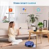 Teendow Robot Vacuum with Mop, Robotic Vacuum Cleaner with APP/Remote, Self-Charge, for Hardfloor, Carpet,Pet Hair, Blue - 4 of 4
