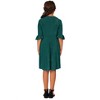 24seven Comfort Apparel Girls Elbow Length Sleeve Fit and Flare Party Dress - 3 of 4