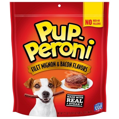 Pup-Peroni Treats Peroni Filet Mignon, Beef & Bacon Flavor Treat Dog Treats - 22.5oz
