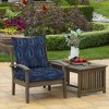 ARDEN Outdoor Deep Seat Cushion Set, 22 in x 24 in, Weather-Proof, Rain-Proof, Fade Resistant Patio Cushion Sapphire Liberty Mosaic - 2 of 4