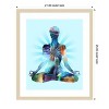 Amanti Art Lotus Pose Moon by Tim Parker Wood Framed Wall Art Print - 4 of 4