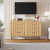 Modern 8-Drawer Dresser 55" Wide - Sturdy Wooden Chest with Metal Handles & Anti-Tip Design | Multi-Room Storage Organizer - 4 of 4