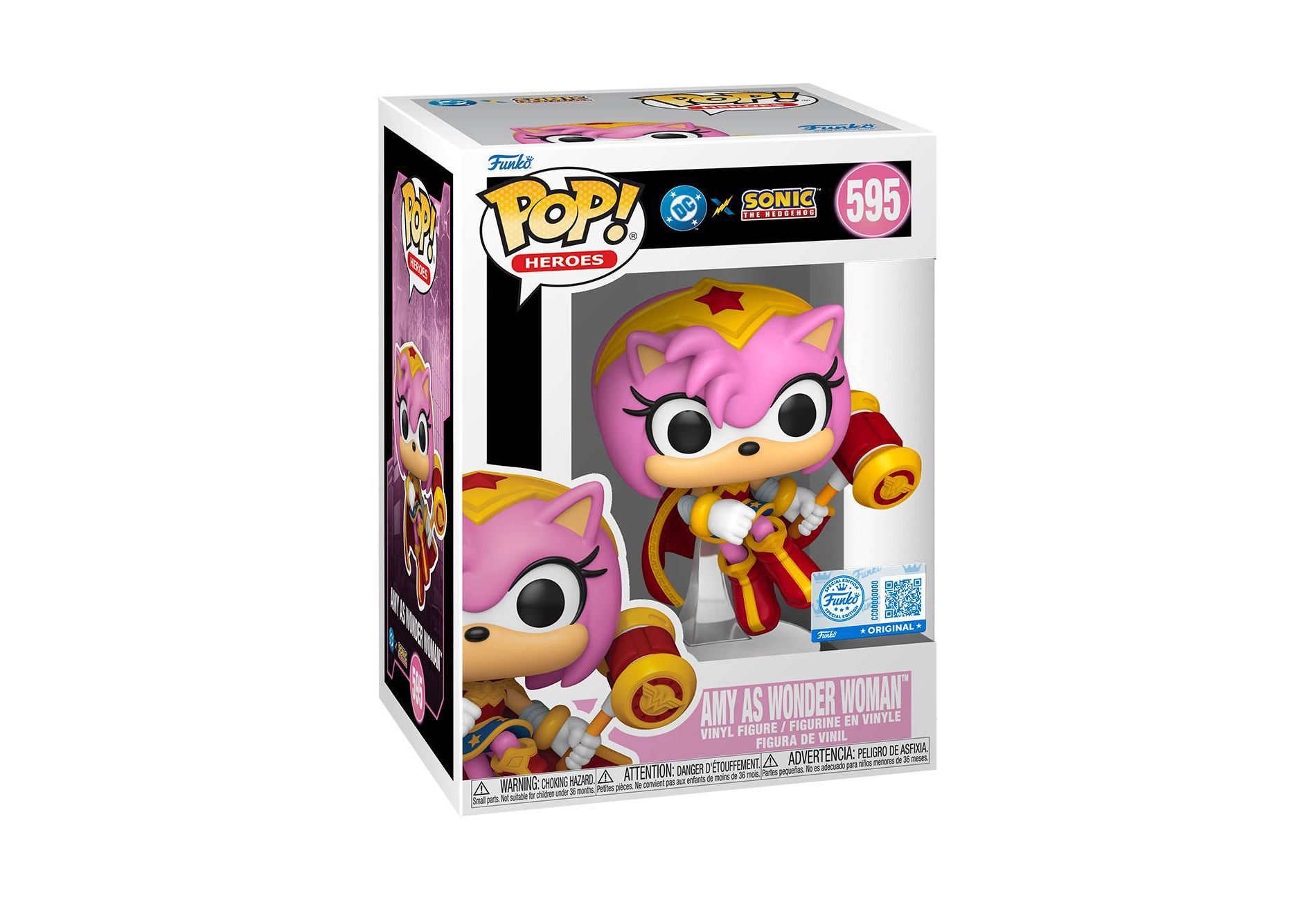 Funko POP! Heroes: DC Justice League and Sonic Amy Rose/WW Figure
