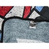 The Beatles Flag Distressed Print Soft Plush Fleece Throw Blanket 45" x 60" Black - 2 of 4