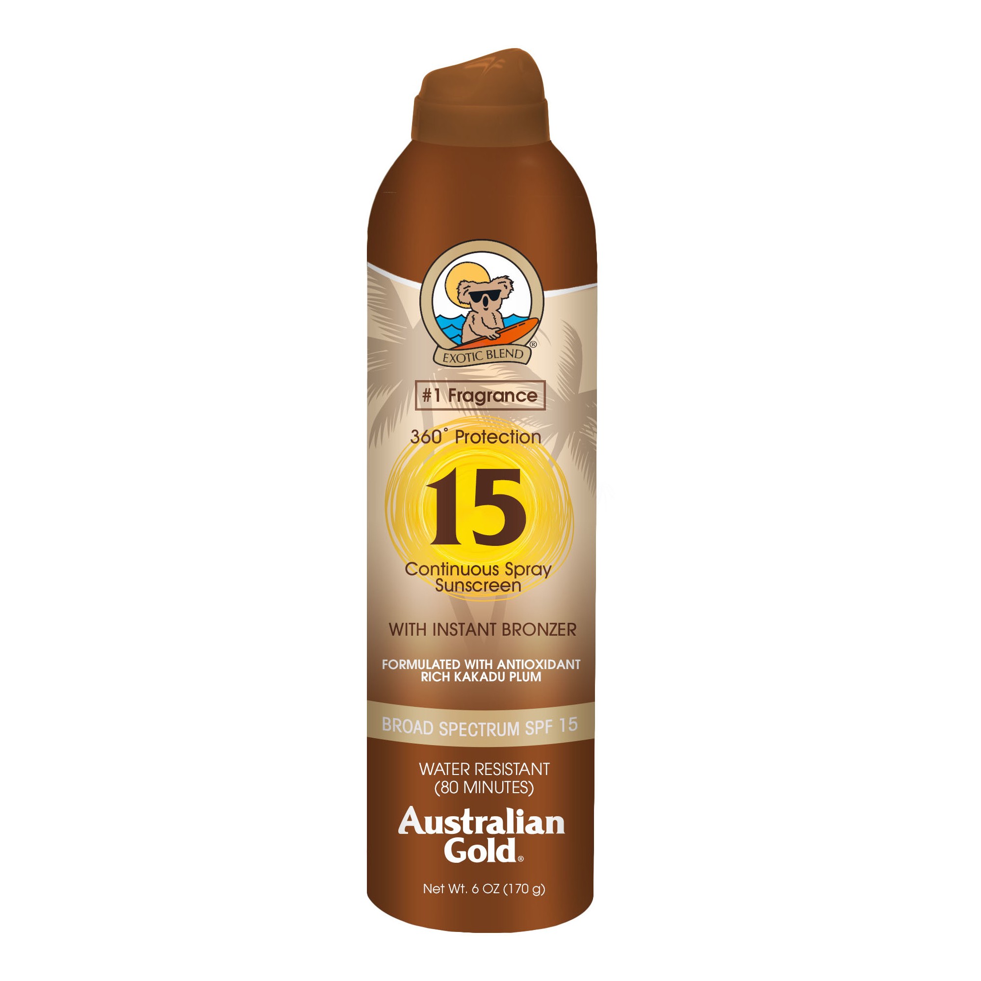 Australian Gold Sunscreen Continuous Spray - SPF 15 - 6oz