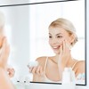 VYNXARIA 36"x24" Black Modern Bathroom Mirror with Aluminum Frame Vertical or Horizontal Hanging Decorative Wall Mirrors for Living Room Bedroom - 4 of 4