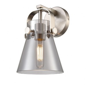 Pilaster II Cone - 1 Light Wall Sconce In Industrial Style-9.75 Inches Tall and 6.5 Inches Wide - 1 of 1