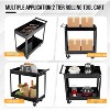 2 Tier Rolling Tool Cart, 330 LBS Metal Heavy Duty Utility Cart On Wheels, 2 Shelf Steel Utility Cart for Garage, Workshop, Repair Shop - 4 of 4