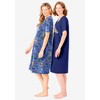 Dreams & Co. Plus Size 2-Pack Short-Sleeve Sleepshirt - 4 of 4