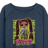 Women's - LOL Surprise! - Fierce Graffiti Lightweight French Terry Wide Neck Long Sleeve Shirt - 2 of 4