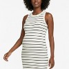 Women's Crew Neck Sleeveless Racerback Maternity Midi Dress | Motherhood Maternity - 4 of 4