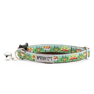 The Worthy Dog Happy Camper Breakaway Adjustable Cat Collar - 1 of 3