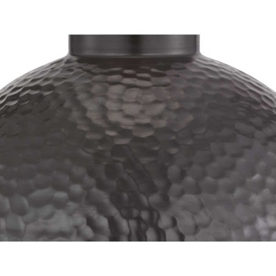 Antique Pewter Hammered Copper Wall Lantern, 12-inch