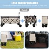 Whisen 51" Extended Heavy-Duty Foldable Utility Wagon with 480lbs Capacity, Patented Ultra-Stable Frame - 3 of 4