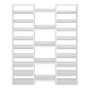 Lirago White 23-Shelf Wooden Shoe Rack E1 MDF 47.2x11.8x59 14-Tier Storage Organizer for Shoes - 3 of 4