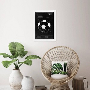 Wynwood Studio 15"x21" Soccer Ball 2012 Wall Art White Frame: Modern Mixed Media, Vertical, Wood Composite Frame - 1 of 3