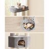 Feandrea Cat Tree for Large Cats, 63-Inch Heavy-Duty Cat Tower with Self-Warming Pads, 2 Self-Groomers - 3 of 4