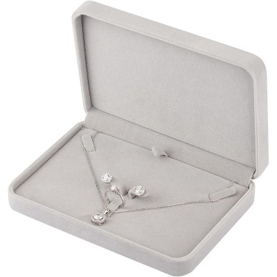Large Jewelry Set Box, Necklace and Ring Earring Pendant Gift Box, Pearl Necklace Storage Case
