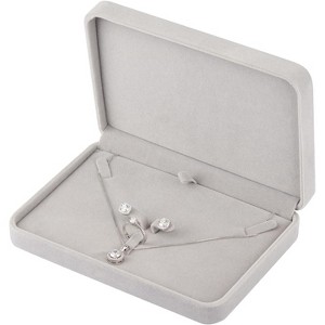 Large Jewelry Set Box, Necklace and Ring Earring Pendant Gift Box, Pearl Necklace Storage Case - 1 of 4