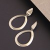 SOHI Women's Rose Gold Contemporary Drop Earrings - 2 of 3