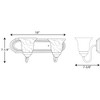 Progress Lighting Builder Collection 2-Light Wall Light in Brushed Nickel with Alabaster Glass Shade - 2 of 3