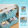 SKRAN Dresser for Bedroom with 7 Drawers and 2 Shelves for Closet with Wooden Top and Metal Frame, Tall Dressers & Chest of Drawers - 4 of 4