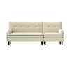 Corduroy 3-Seater Sectional Sofa with Convertible L-Shape Design, Adjustable Backrest and Foam Cushions - 2 of 4