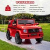 Licensed Mercedes-Benz G63 12V Kids Electric Ride-On Car with Remote Control,  Lights, MP3, USB & Bluetooth - 3 of 4