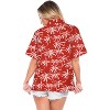 LA LEELA Hawaiian Shirts Womens Casual Summer Button Down Beach Party Collared Blouses Short Sleeve Tropical Vacation Dress Tee Shirts - 2 of 4