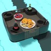 YARDSIGHT Wicker Floating Tray with Aluminum Frame - Pool Accessory for Drinks & Snacks - Fits Most Pools - Perfect for Parties & Relaxing - 2 of 4