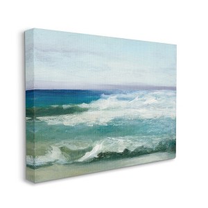 Stupell Industries Abstract Waves Crashing Nautical Seascape Painting - 1 of 4
