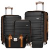 KTMBDW Luggage Sets 5 Piece Suitcases with Wheels, Suitcase Set ABS Hard Case Luggage with TSA Lock Spinner Wheels Durable Travel Luggage for Women - 2 of 4