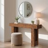 Farmhouse Long Console Table 63", Rustic Entryway Sofa Table Behind Couch, Narrow Hallway Foyer Table with Storage, Wood Accent Table - 2 of 4