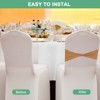 Unique Bargains Polyester Strong Stretchability Wedding Party Chair Sashes 100 Pcs - 4 of 4