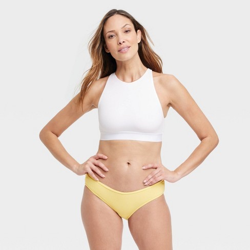 Women's Ribbed V-front Cheeky Underwear - Auden™ Yellow Xl : Target